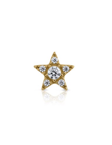 STAR EARRING WITH STONES