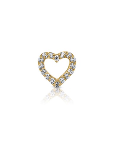 PEDIENTE DE CORAZON CON PIEDRAS