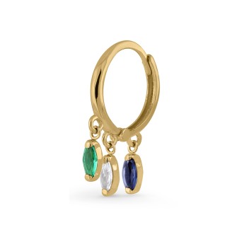 CHARMS HUGGIE EARRING