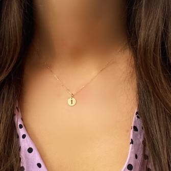 ROUND INITIAL PENDANT 2