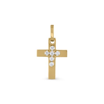 DOUBLE CROSS PENDANT WITH...
