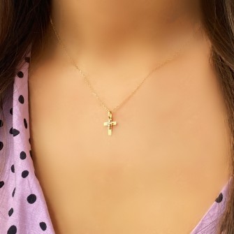 DOUBLE CROSS PENDANT WITH... 2