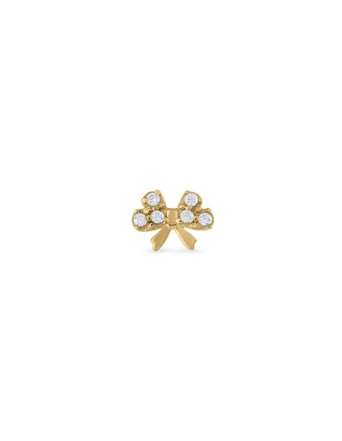 RIBBON EARRING  WITH STONES